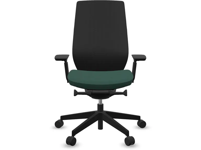 profim profim Bürodrehstuhl "ACCIS PRO" mit Armlehnen, Gestell: schwarz, Sitz: grün – Produktbild 1 von 1
