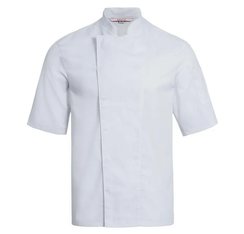 GREIFF GREIFF Kochjacke Greiff GASTRO Cuisine Herren Kochjacke Kurzarm Regular-Fit Weiß, Weiß, – Produktbild 2 von 3