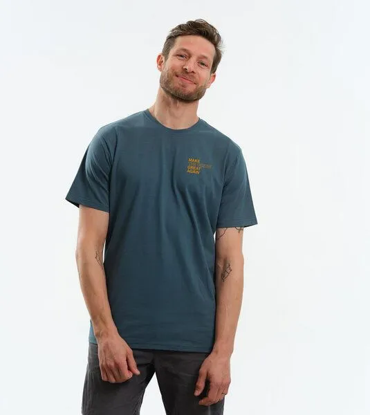 Gary Mash GARY MASH Shirt Make the Ocean great again aus Biobaumwolle, Petrol, – Produktbild 4 von 4