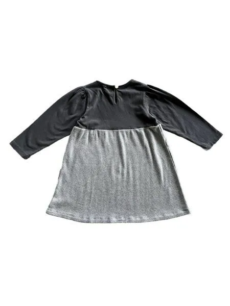 PETER JO PETER JO Kleid Peggy aus Bio-Baumwolle - Honigwabe, Grau, – Produktbild 4 von 4