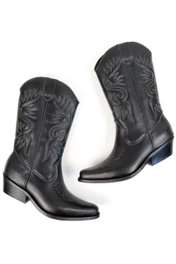 Will's Vegan Store Will's Vegan Store Damen vegan Westernstiefel Damen Schwarz – Produktbild 1 von 1