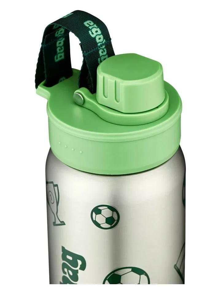 Ergobag Ergobag Trinkflasche Edelstahl Trinkflasche, auslaufsicher und kohlensäuregeeignet, Grün, – Produktbild 4 von 9