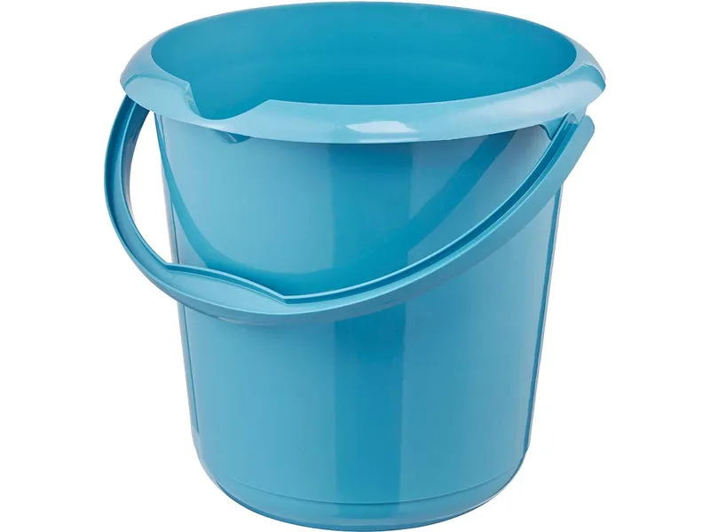Keeeper Keeeper Eimer "Mika Eco Line" mit Ausguss, Skala und Griff, Ø 30 cm, 10 l, Blau, – Produktbild 1 von 1