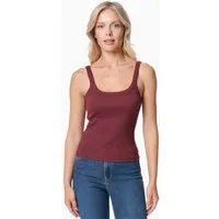 ORGANICATION ORGANICATION IPEEK | Ripp-Tanktop aus TENCEL Modal und Bio-Baumwolle, Bordeaux, – Produktbild 1 von 1