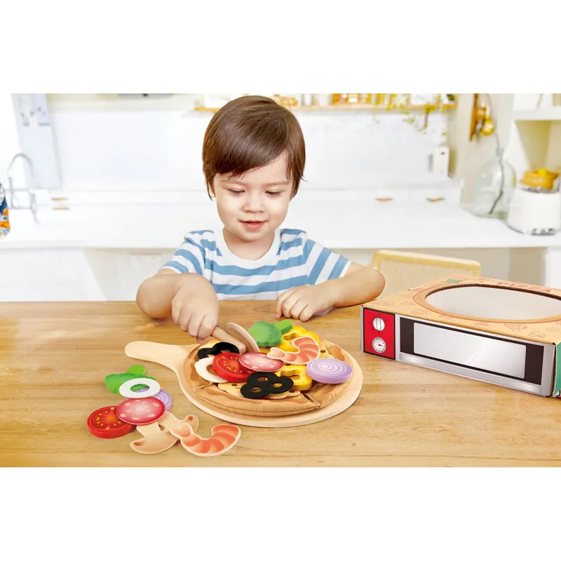 Hape Hape Pizza-Set, Mehrfarbig, – Produktbild 1 von 3