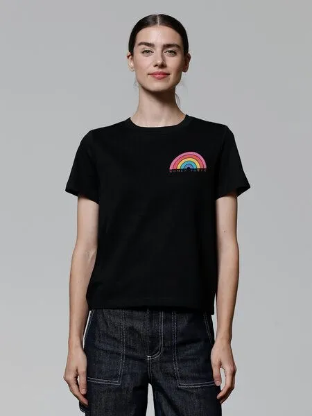 watapparel watapparel T-Shirt Frauen Women Power, Black, – Produktbild 2 von 3