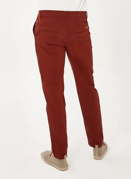 ORGANICATION ORGANICATION Chino-Hose aus Bio-Baumwolle, Hot chocolate, – Produktbild 4 von 4