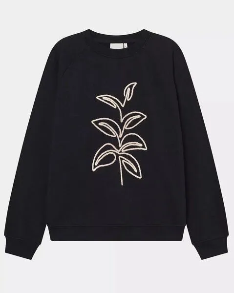 Dedicated DEDICATED Sweatshirt aus Bio-Baumwolle - Line Art Leaves – Produktbild 3 von 3