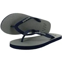 Waves WAVES Flip Flops - Zehentrenner 100 % Naturkautschuk, Schwarz/grau, – Produktbild 1 von 1