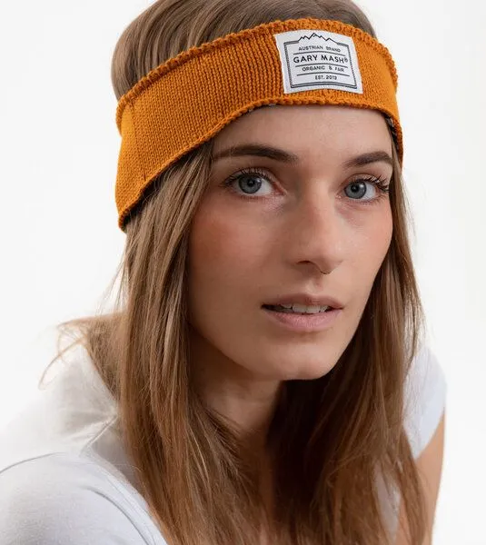 Gary Mash GARY MASH Stirnband Aspen aus Biobaumwolle, Cognac, – Produktbild 1 von 3