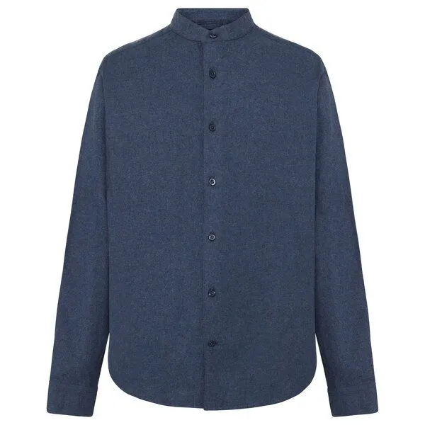 KnowledgeCotton Apparel KnowledgeCotton Apparel Flanell-Hemd Arch Regular, Vintage indigo, – Produktbild 1 von 3