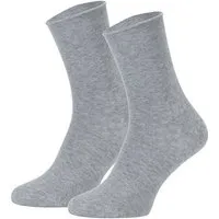 Opi and Max Opi and Max Socken Fuer Herren Damen 3 oder 12 Paar Diabetikersocken ohne Gummi – Rollrand Socken aus 98% Bio-Baumwolle, GOTS-zertifiziert – Bequeme, atmungsaktive Baumwollsocken für Damen & Herren, Grau melange, – Produktbild 1 von 1