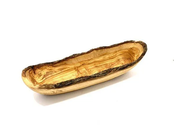 Olivenholz erleben Olivenholz erleben Schale als Weinpräsent 34-36 cm lang – Produktbild 5 von 6
