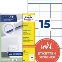 Avery Zweckform 1.500 Zweckform Etiketten 70 x 50,8 mm, A4 – Produktbild 4 von 4