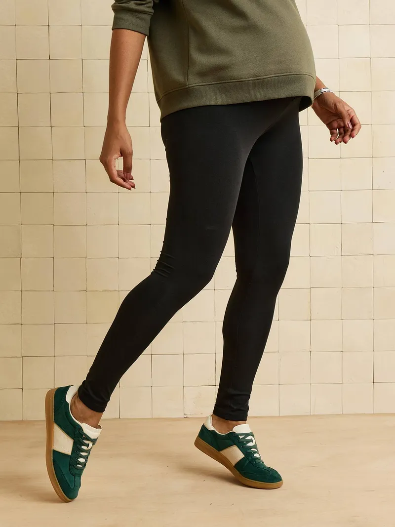 Vertbaudet Umstands-Leggings, Schwarz, – Produktbild 1 von 4
