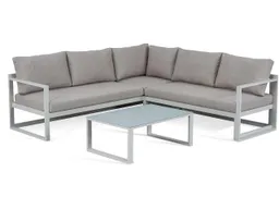 Gartenlounge-Set "Paros" 3-tlg. 2-Sitzer, 3-Sitzer, Tisch, sand – Produktbild 1 von 1