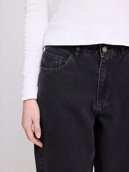 Mazine Mazine Damen Jeans im Wide Leg-Style aus 100% Bio-Baumwolle, Dark grey (grau), – Produktbild 3 von 4