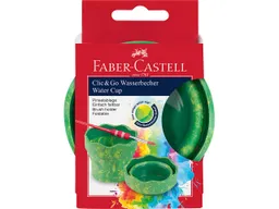 Faber-Castell Faber-Castell Wasserbecher "Clic&Go" Art & Graphic, grün marble – Produktbild 1 von 1