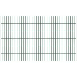 Alberts ALBERTS Doppelstab-Gittermatte, verz.grün, BxH2000x1200mm, Draht-Ø6/5/6, Masche50x200mm – Produktbild 1 von 1