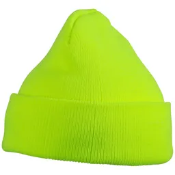 Myrtle Beach myrtle beach Klassische Kinder-Strick-Mütze MB7501 Gr. Einheitsgröße neon-yellow – Produktbild 1 von 1
