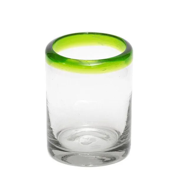 GLOBO Fair Trade GLOBO Fair Trade Kleines Trinkglas JUGO, aus Recyclingglas, mundgeblasen, Grün, – Produktbild 1 von 3