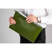 GREVIRO GREVIRO Dokumentenmappe aus Kaktusleder (vegan) - passend auch für MacBook, iPad & Co., Grün, – Produktbild 1 von 1