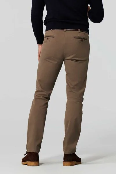 Meyer MEYER Flammé Double-Dyed Baumwoll-Chino, Braun (taupe), – Produktbild 5 von 7