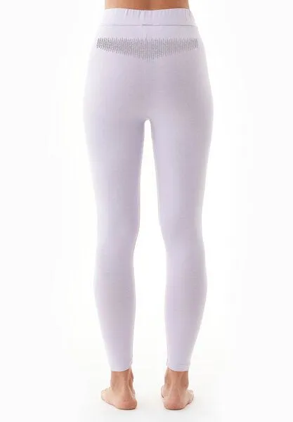 ORGANICATION ORGANICATION LEILA | Leggings aus Bio-Baumwolle, Soft lilac, – Produktbild 3 von 4
