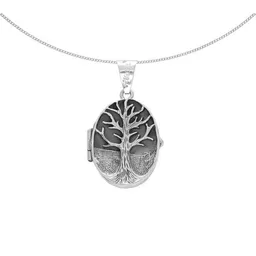 pakilia pakilia Silber Kette Lebensbaum Medaillon Fair-Trade und handmade – Produktbild 1 von 1