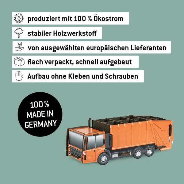 WERKHAUS WERKHAUS Stiftebox Müllauto – Produktbild 4 von 5