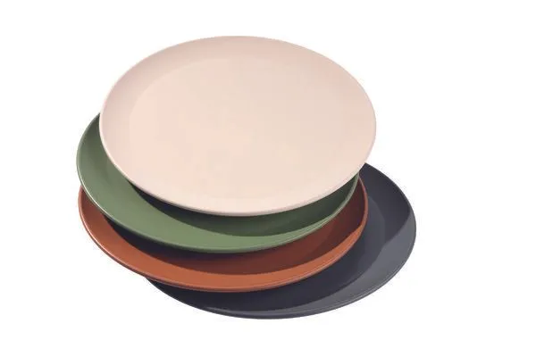 reMAIN reMAIN MAINplate – 4 St. Mehrweg Teller 23 cm – Bruchfest, Spülmaschinenfest & Mikrowellengeeignet, Ockerbraun ( braun ), – Produktbild 2 von 4