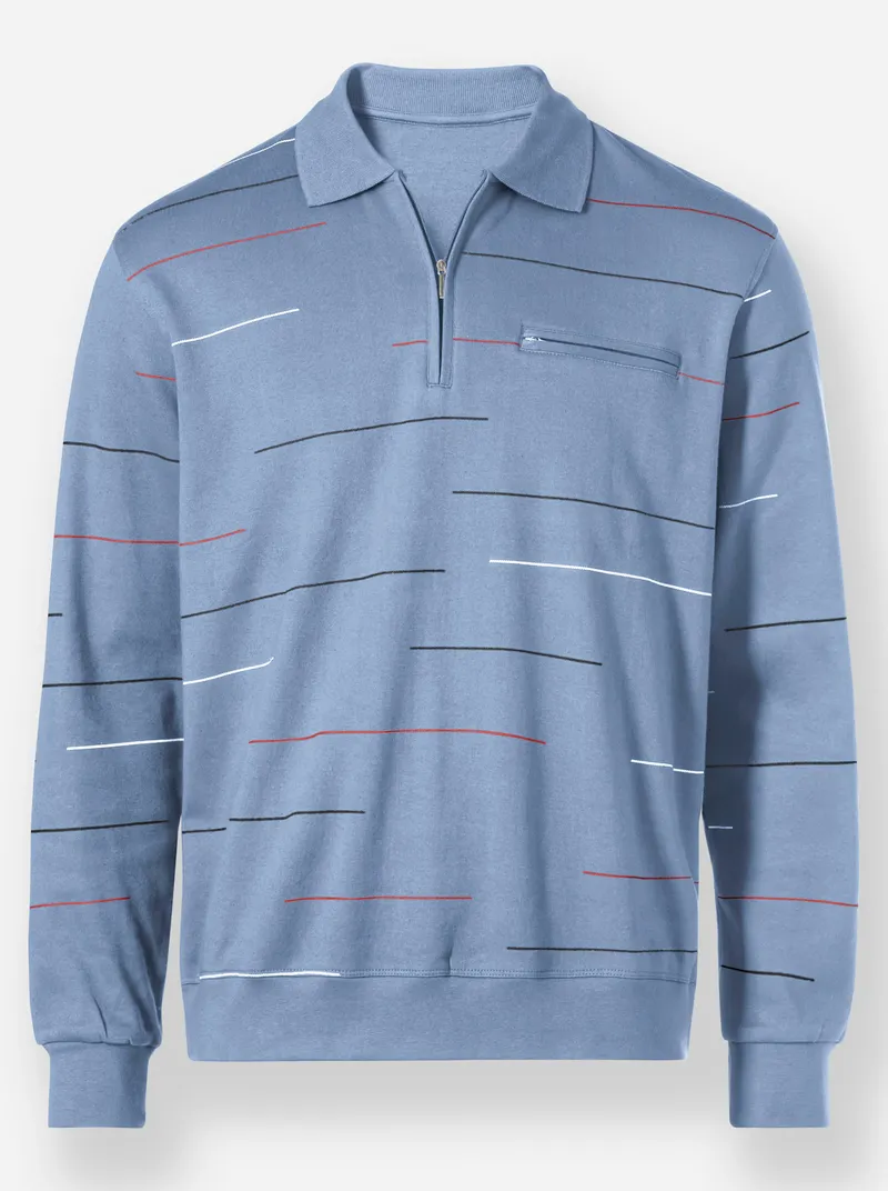 marco donati Sweatshirt bleu, Bleu, – Produktbild 1 von 2