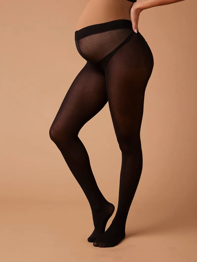 Envie De Fraise Umstandsstrumpfhose ENVIE DE FRAISE, Schwarz, – Produktbild 3 von 4