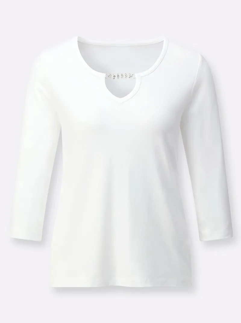 Witt 3/4-Arm-Shirt, Ecru, – Produktbild 2 von 2