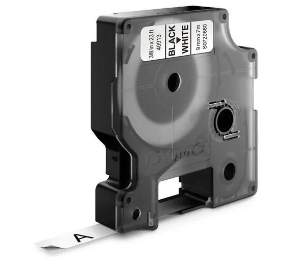 Dymo Original D1-Schriftband für LabelManger, Polyester, 9mm x 7m, schwarz auf weiß – Produktbild 2 von 4