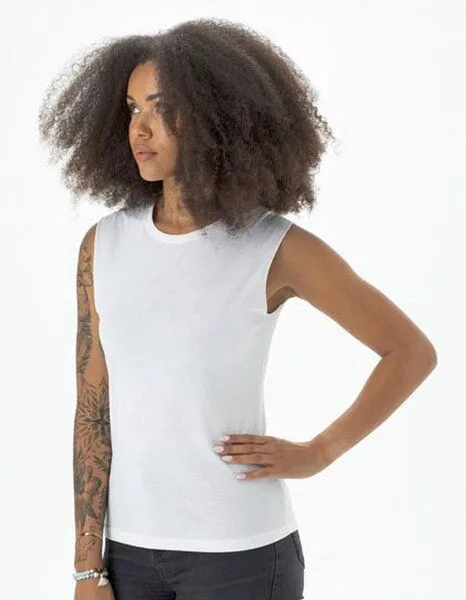 Mantis Mantis Damen Tank Top Shirt Ärmellos Vegan, Schwarz, – Produktbild 3 von 3