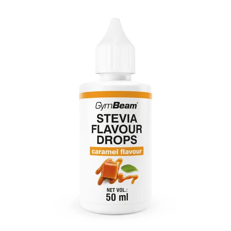 GymBeam Food GymBeam Stevia Flavour Drops 50 ml Karamell – Produktbild 1 von 1