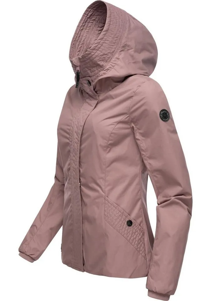 ragwear ragwear Outdoorjacke Vannesa Wasserdichte Damen Übergangsjacke mit Kapuze, Lila, – Produktbild 3 von 5