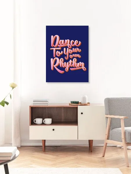 Photocircle Photocircle Poster / Leinwandbild - Dance to your own rythm – Produktbild 3 von 4