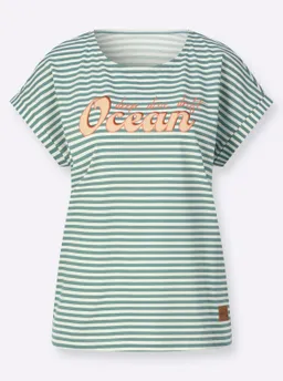 Witt Ringelshirt jade-ecru-geringelt – Produktbild 1 von 1