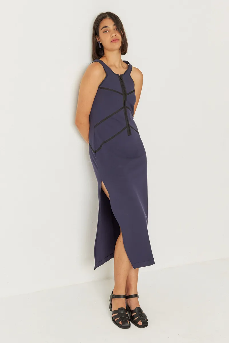 SKFK SKFK Damen vegan Kleid Dei Marineblau, Extra dunkelblau, – Produktbild 2 von 2