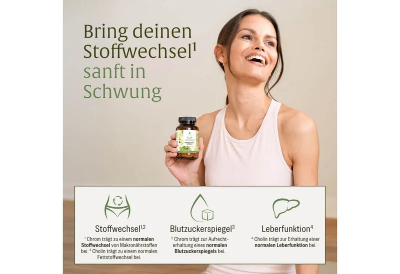 Naturtreu Stoffwechsel Kapseln, 120 er 120 St., 66 g, Durchdachte Entwicklung, Vegan, Laborgeprüft, Hochwertige Inhaltstoffe – Produktbild 4 von 5