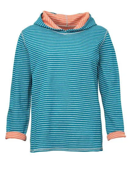 Heidekönigin Heidekönigin Wendekapuzenshirt NELLA, Aqua, – Produktbild 1 von 1