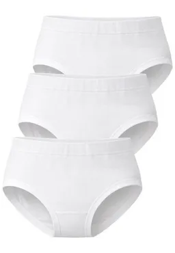 Haasis Bodywear Haasis Bodywear Damen Hüftslip m. Börtchen, 3er Pack, Bio Baumwolle – Produktbild 1 von 1