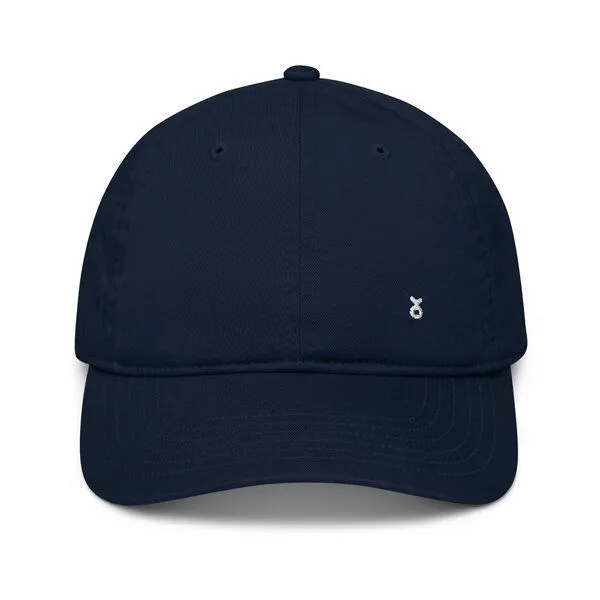PepMelon Minimal Bio-Baseballmütze, personalisierbare Baseballkappe, dad cap, Blau, – Produktbild 1 von 5