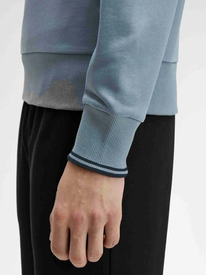 Fred Perry Fred Perry Half Zip Pullover Blau - Größe XL, Grün, – Produktbild 4 von 5