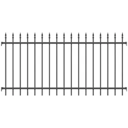 Alberts ALBERTS Zaunfeld Chaussee, Alu, anthrazit Kst.b., lichte Breite2000mm, Höhe1000mm – Produktbild 1 von 1