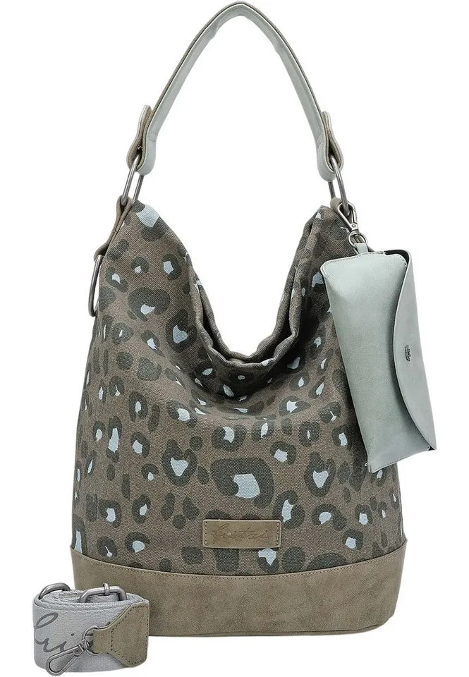 Fritzi aus Preußen Fritzi aus Preußen Schultertasche Izzy07 Olga, aus veganen und recycelten Materialien, Grün, – Produktbild 6 von 8