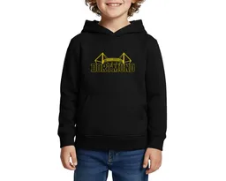 Spreadshirt Hoodie Dortmund Stadion Fußball Fan Kinder Premium Hoodie (1-tlg) Regular Fit – Produktbild 1 von 1