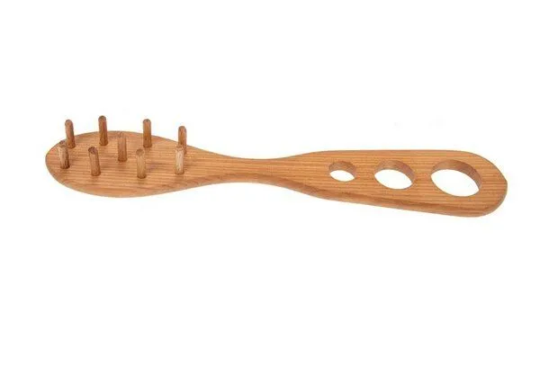 ReineNatur ReineNatur Spaghetti Heber mit Portionierer aus Kirschholz geölt 32 cm lang – Produktbild 1 von 1